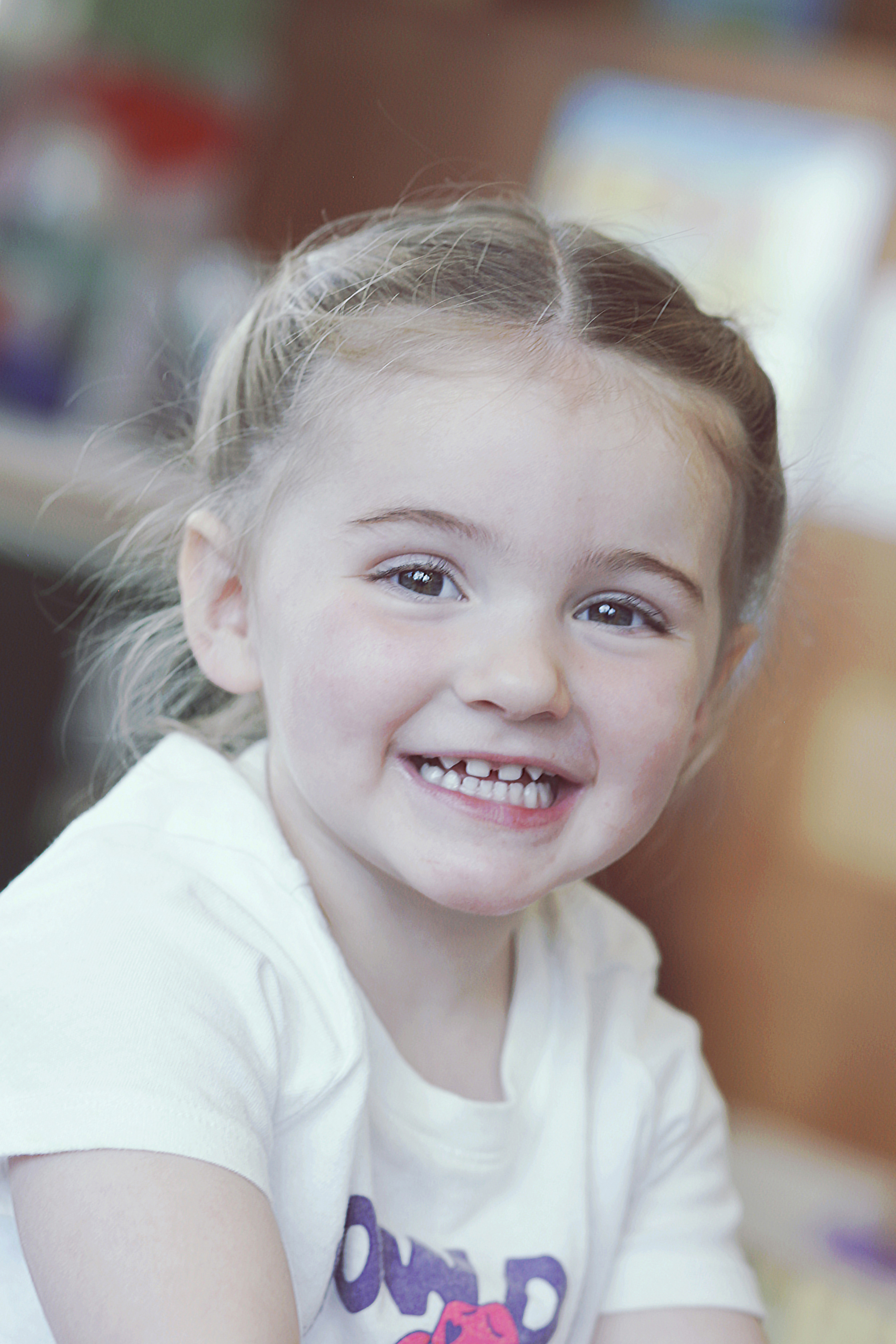 lovely smiling child portrait